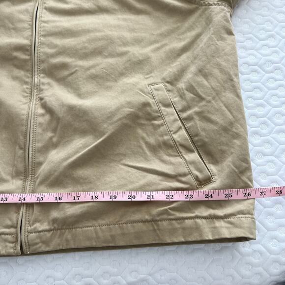 Polo Ralph Lauren Bomber Jacket Mens XXL Beige Blouson Chin Strap - Picture 7 of 12